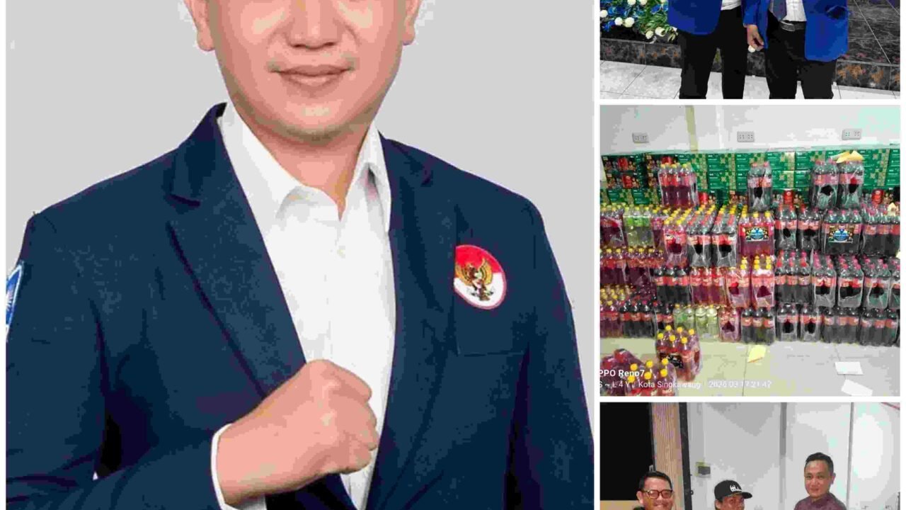 Tri Wahyudi, Ketua Fraksi PAN DPRD Singkawang, Berbagi Paket Lebaran Untuk Warga Kuala