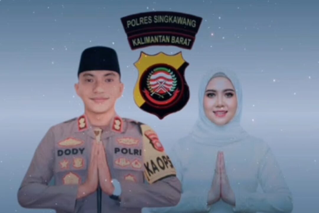 Kapolres Singkawang Beserta Staf & Bhayangkari Mengucapkam Selamat Menyambut Hari Raya Idul Fitri 1447 Hijrah